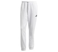 adidas Men's Essentials Feelcozy Fleece Pant, Light Grey Heather/Black, M
