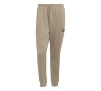 adidas Men's Essentials Feelcozy Fleece Pants, Khaki Six/Black, M Short