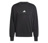 adidas Men's Essentials Feelcozy Fleece Sweatshirt, black/white, L