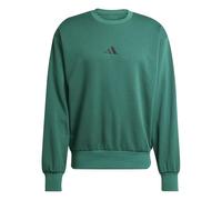 adidas Men's ESSENTIALS FEELCOZY FLEECE SWEATSHIRT, collegiate green/black, L