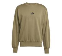 adidas Men's ESSENTIALS FEELCOZY FLEECE SWEATSHIRT, olive strata/black, XXL