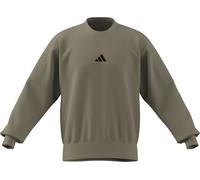 adidas Men's ESSENTIALS FEELCOZY FLEECE SWEATSHIRT, Wonder Cargo/black, S