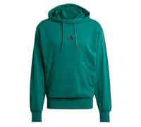 adidas Men's ESSENTIALS FEELCOZY FRENCH TERRY HOODIE, Collegiate Green/Black, XXL
