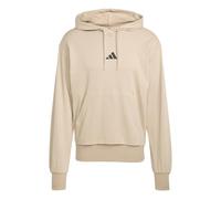adidas Men's ESSENTIALS FEELCOZY FRENCH TERRY HOODIE, Warm Sandstone/Black, M