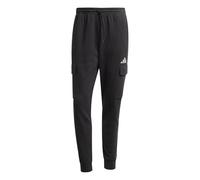 adidas Men's Essentials FEELCOZY French Terry Pant Cuffed, Black/White, S