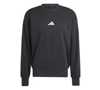 adidas Men's ESSENTIALS FEELCOZY FRENCH TERRY SWEATSHIRT, black/white, L