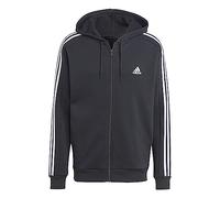 adidas Fleece 3-Stripes Full-Zip Hoodie Mens - Black black M
