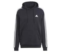 adidas mens Essentials Fleece 3-stripes Hoodie, Black, 3XL