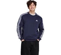 adidas Men's Essentials Fleece 3-Stripes Sweatshirt, Ink, 4XL