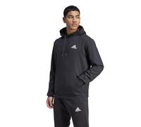 adidas Men's Essentials Fleece Hoodie, Black/White, M