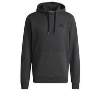 adidas Men's Essentials Fleece Hoodie, dark grey heather/black, S