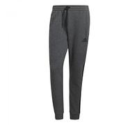 adidas Men's Essentials Fleece Joggers, Dark Grey Heather/Black, XXL
