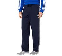 adidas Men's Essentials Fleece Open Hem 3-Stripes Pants