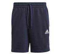 adidas Mens Essentials Frech Terry 3-Stripes Short in Navy Cotton - Size Medium