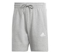 adidas Mens Essentials French Terry 3-Stripes Shorts in Grey Cotton - Size 4XL