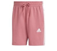 adidas Men's Essentials French Terry 3-Stripes Shorts, preloved Crimson, S