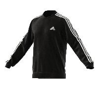 Adidas Mens Essentials French Terry 3-Stripes Sweatshirt Colour: Black, Size: Extra Large