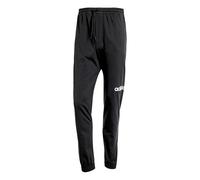 adidas Men's Essentials Linear Single Jersey Pant, Black/White, L