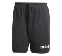 adidas Men's Essentials Linear Single Jersey Short, Black/White, S