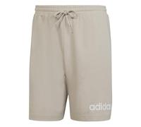 adidas Men's Essentials Linear Single Jersey Short Shorts, Wonder Alumina/White, XS