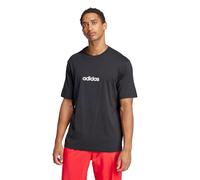 Adidas Mens Essentials Linear Single Jersey T-Shirt, Black/White, Medium
