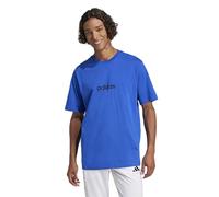 Adidas Mens Essentials Linear Single Jersey T-Shirt, Team Royal Blue/Black, 3XL