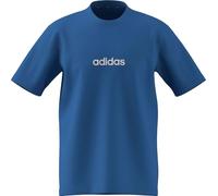 adidas Men's Essentials Linear Single Jersey TEE, ray Blue/Off White, 3XL