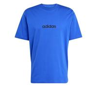 adidas Men's Essentials Linear Single Jersey TEE, Team Royal Blue/Black, XS