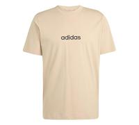 adidas Men's Essentials Linear Single Jersey TEE, Warm Sandstone/Black, 3XL