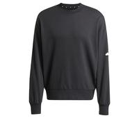 adidas Men's ESSENTIALS LOSE FIT THREE BAR SWEATSHIRT, Black/White, XXL