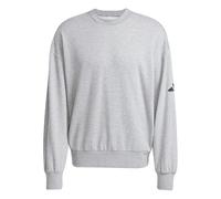 Adidas Essentials Loose Fit 3 Bar Logo Sweatshirt Grey M Men
