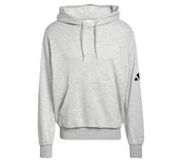 Adidas Essentials Loose Fit 3 Bar Logo French Terry Hoodie Grey S / Regular Men