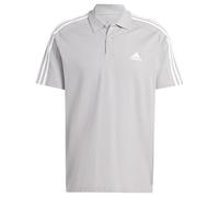 adidas Men's Essentials Piqué Embroidered Small Logo 3-Stripes Polo Shirt (Plus Size), MGH Solid Grey, L Extra Tall