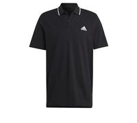 Polo Shirt Adidas Essentials Piqué Small Logo Short Sleeve Black White - M