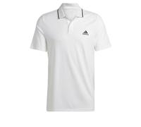 adidas Men's Essentials Piqué Small Logo Polo Shirt, White, M