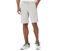 Adidas Men's Essentials Single Jersey 3-Stripes Shorts, Medium Grey Heather/White, Large