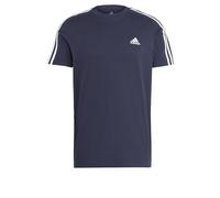 adidas Men's Essentials Single Jersey 3-Stripes Tee, Legend Ink / White, 4XL