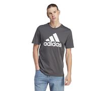 adidas Men's Essentials Single Jersey Big Logo Tee, DGH Solid Grey, M
