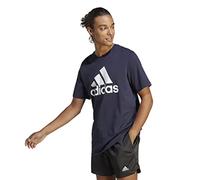 adidas Men's Essentials Single Jersey Big Logo Tee (Plus Size), Legend Ink/White, M Extra Tall