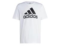 adidas Men's Essentials Single Jersey Big Logo Tee (Plus Size), White, M Extra Tall