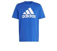 adidas Men's Essentials Single Jersey Big Logo Tee, Semi Lucid Blue, S