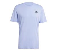 adidas Essentials Single Jersey Logo T Shirt Mens S Blue Spark