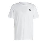adidas Men's Essentials Single Jersey Embroidered Small Logo Tee, White, S