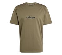 adidas Mens Essentials Single Jersey Linear Embroidered Logo Khaki Linear 3XL