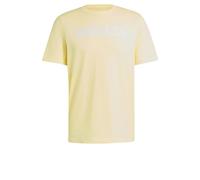 adidas Men's Essentials Single Jersey Linear Embroidered Logo Tee, Almost Yellow F22, L