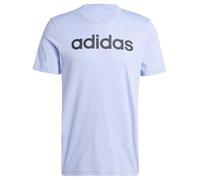 adidas Men's Essentials Single Jersey Linear Embroidered Logo Tee, Blue Spark, S