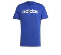 adidas Men's Essentials Single Jersey Linear Embroidered Logo Tee, Semi Lucid Blue, L