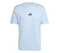 adidas Mens Essentials Single Jersey Logo T-Shirt Short Glow Blue SL 3XL