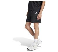 adidas Sportswear Men's Essentials Small Logo Cargo Shorts, Black/White, Size M, Men Black/White
