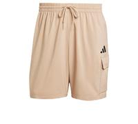 adidas Men's Essentials Small Logo Cargo Chelsea Short, Warm Sandstone/Black, M